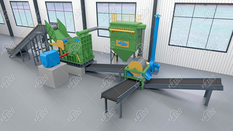 Scrap Waste Crushing Plant