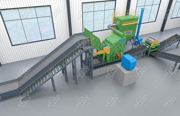 Scrap Waste Crushing Plant