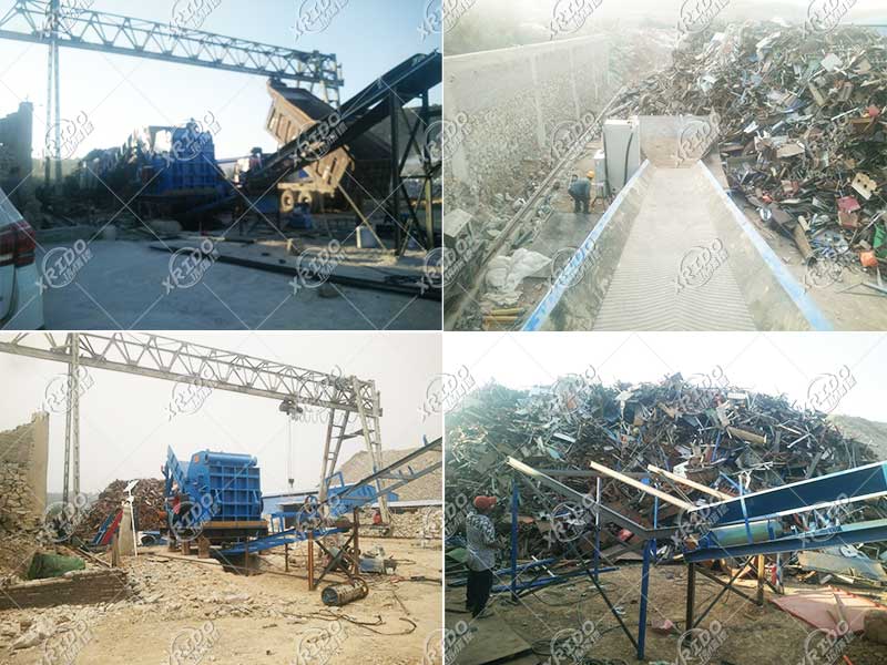 Installation site of metal crushing production line