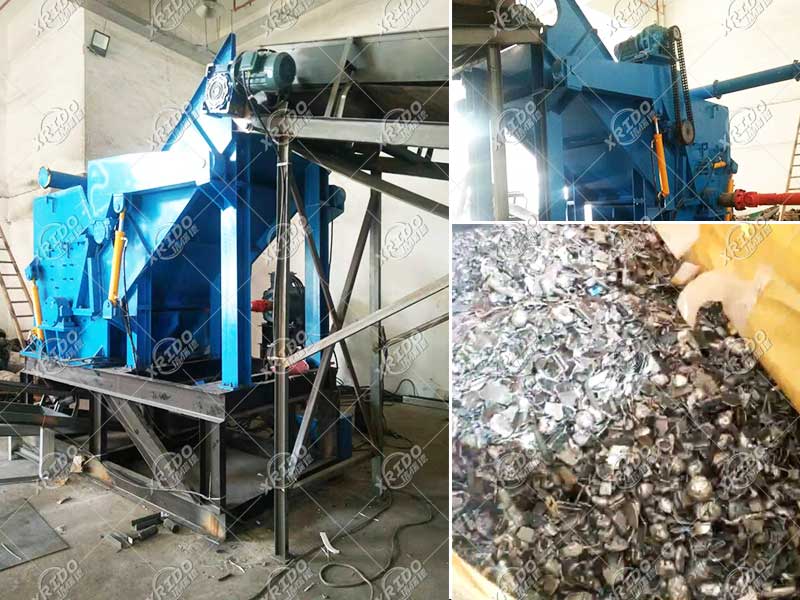 Installation site of waste aluminum crushing production line