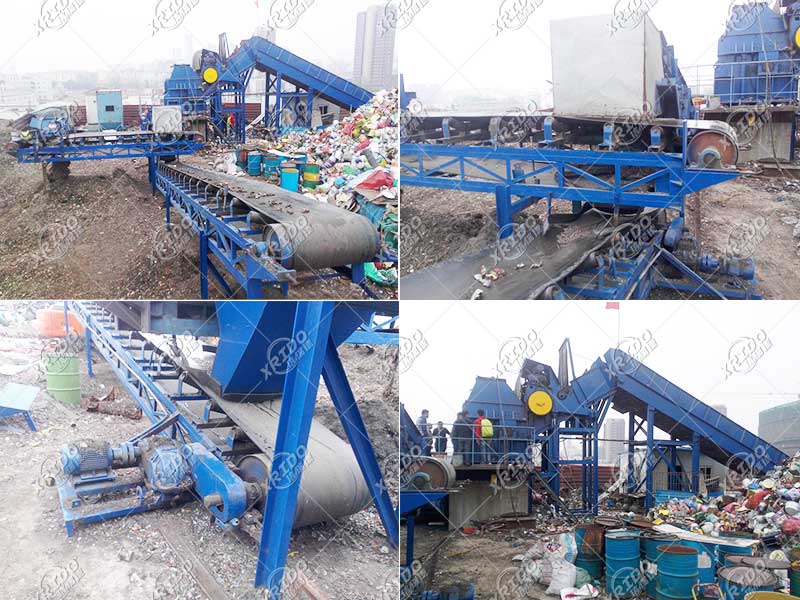 Installation site of waste steel crushing production line