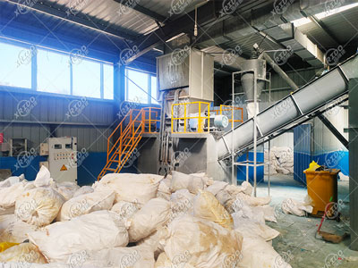 Installation site of dual-shaft shredder for solid waste medical waste disposal