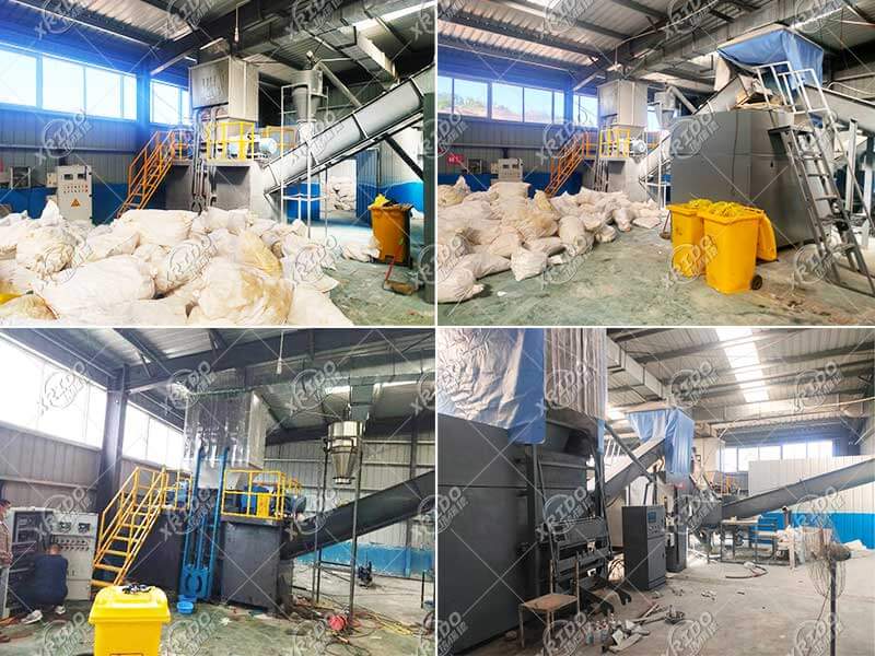 Installation site of dual-shaft shredder for solid waste medical waste disposal