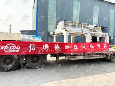 Customized version of 1500 metal shredder sent to Vietnam