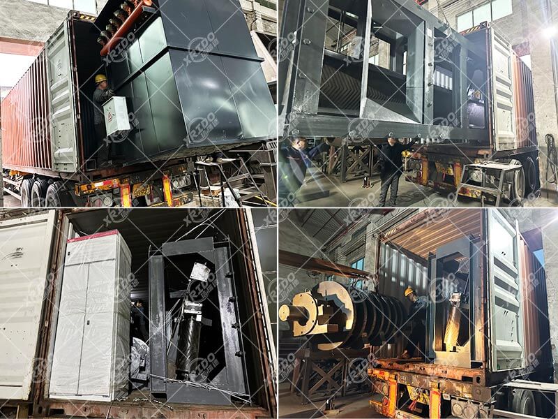 315 scrap steel crusher delivery site