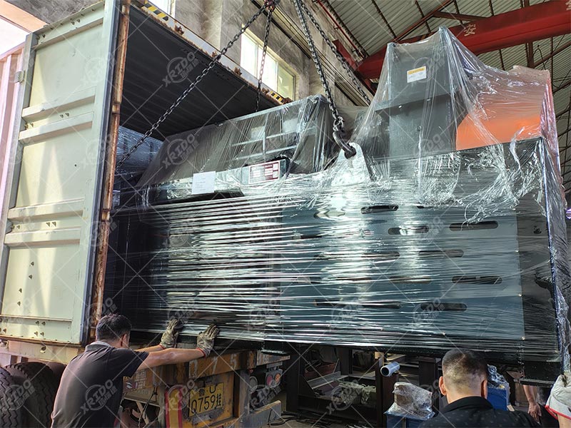 1200 model aluminum shredder shipped to Qatar