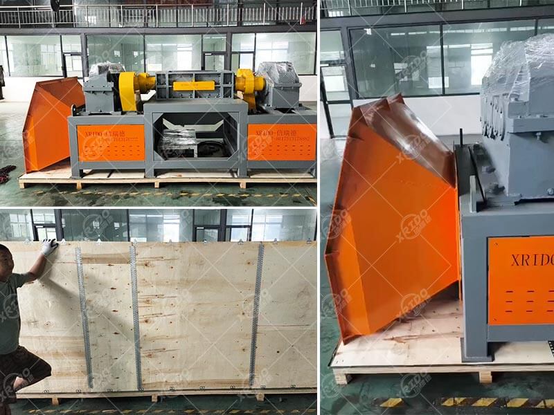 800 model double shaft shredder delivery