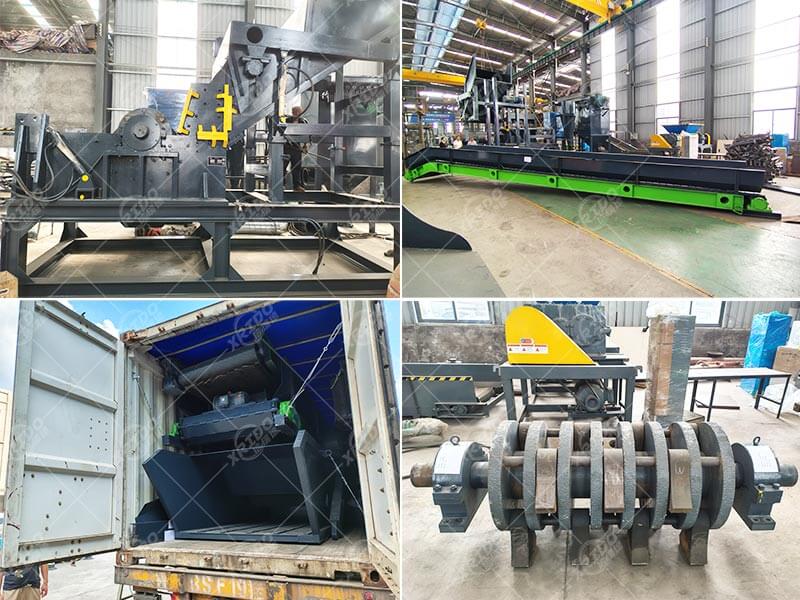 Egypt 450 scrap steel crushing line delivery