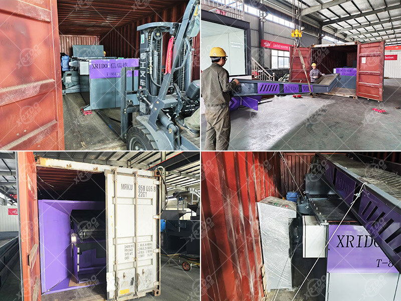 Indonesia single shaft shredder delivery