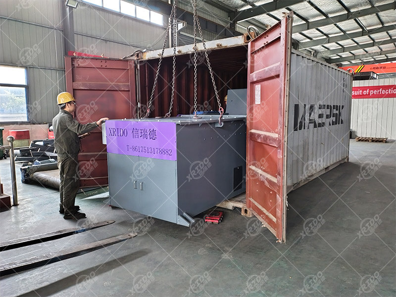 Indonesia single shaft shredder delivery