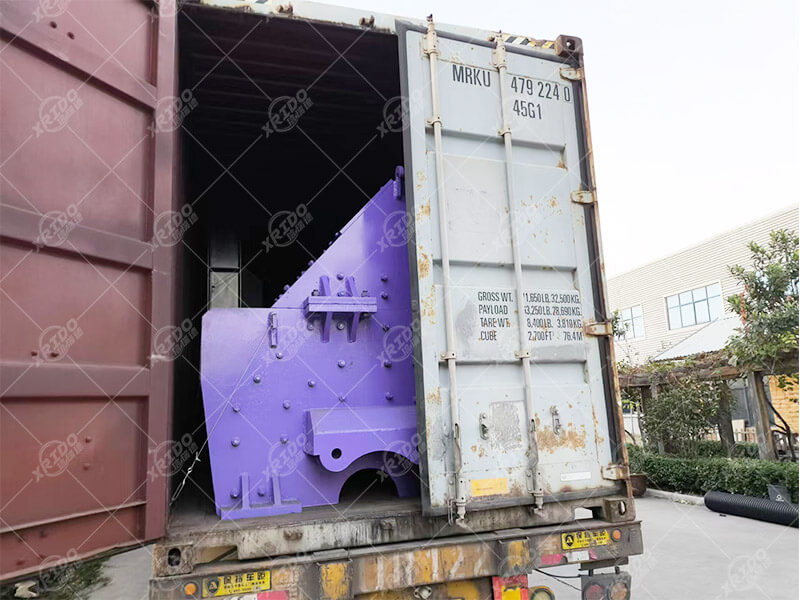 Metal crushing and sorting line equipment delivery to South Africa